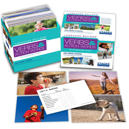 Language Builder® Picture Cards, Verbs - Loomini