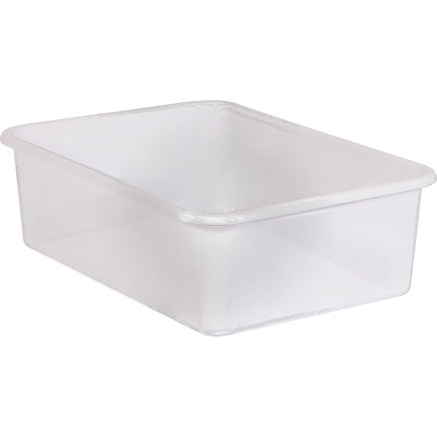 Large Plastic Storage Bin, Clear, Pack of 3 - Loomini