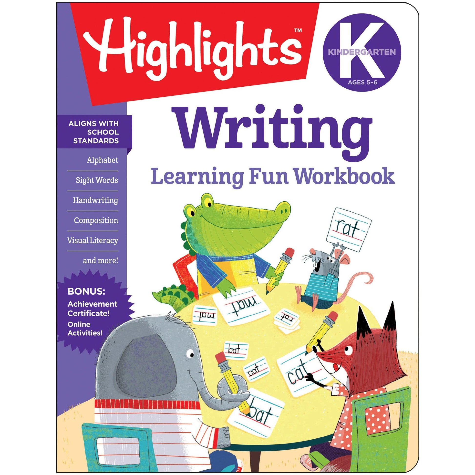 Learning Fun Workbooks, Kindergarten Writing, Pack of 6 - Loomini