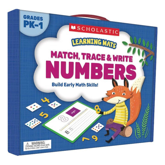 Learning Mats: Match, Trace & Write Numbers for Grades PreK-1 - Loomini