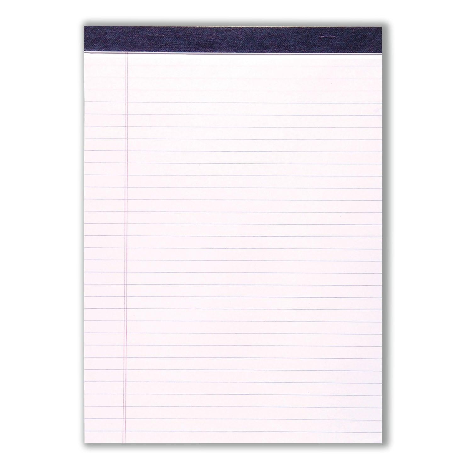 Legal Pad, Standard, White, Pack of 12 - Loomini