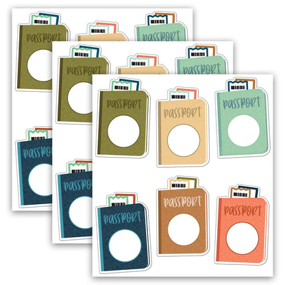 Let's Explore Passports Cut-Outs, 36 Per Pack, 3 Packs - Loomini