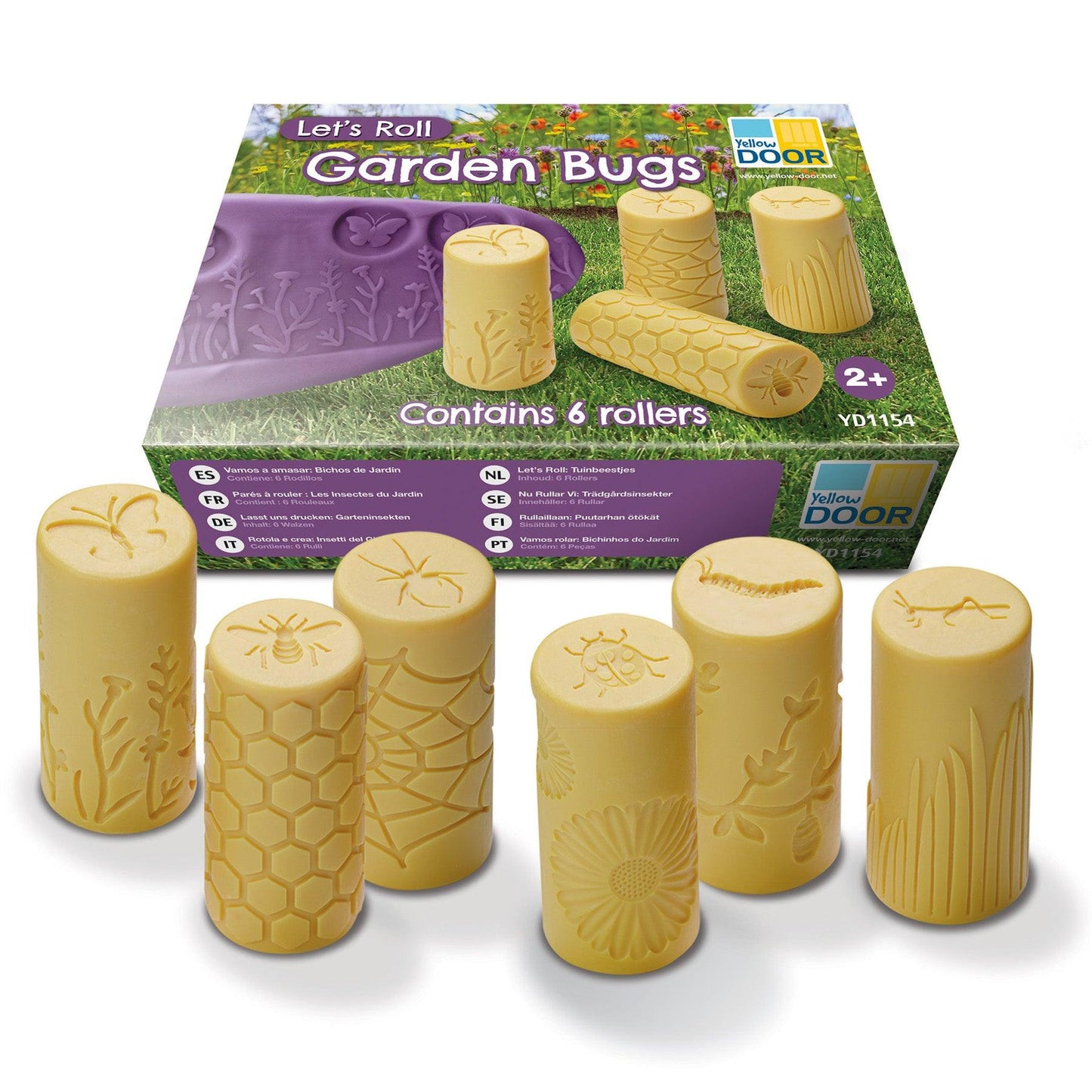 Let's Roll, Garden Bugs Rollers, Set of 6 - Loomini