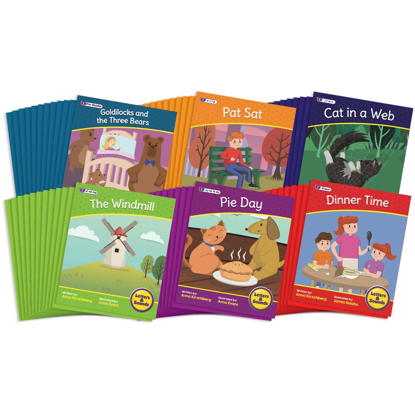 Letters & Sounds Fiction Decodables Boxed Set, Set 2 - Loomini