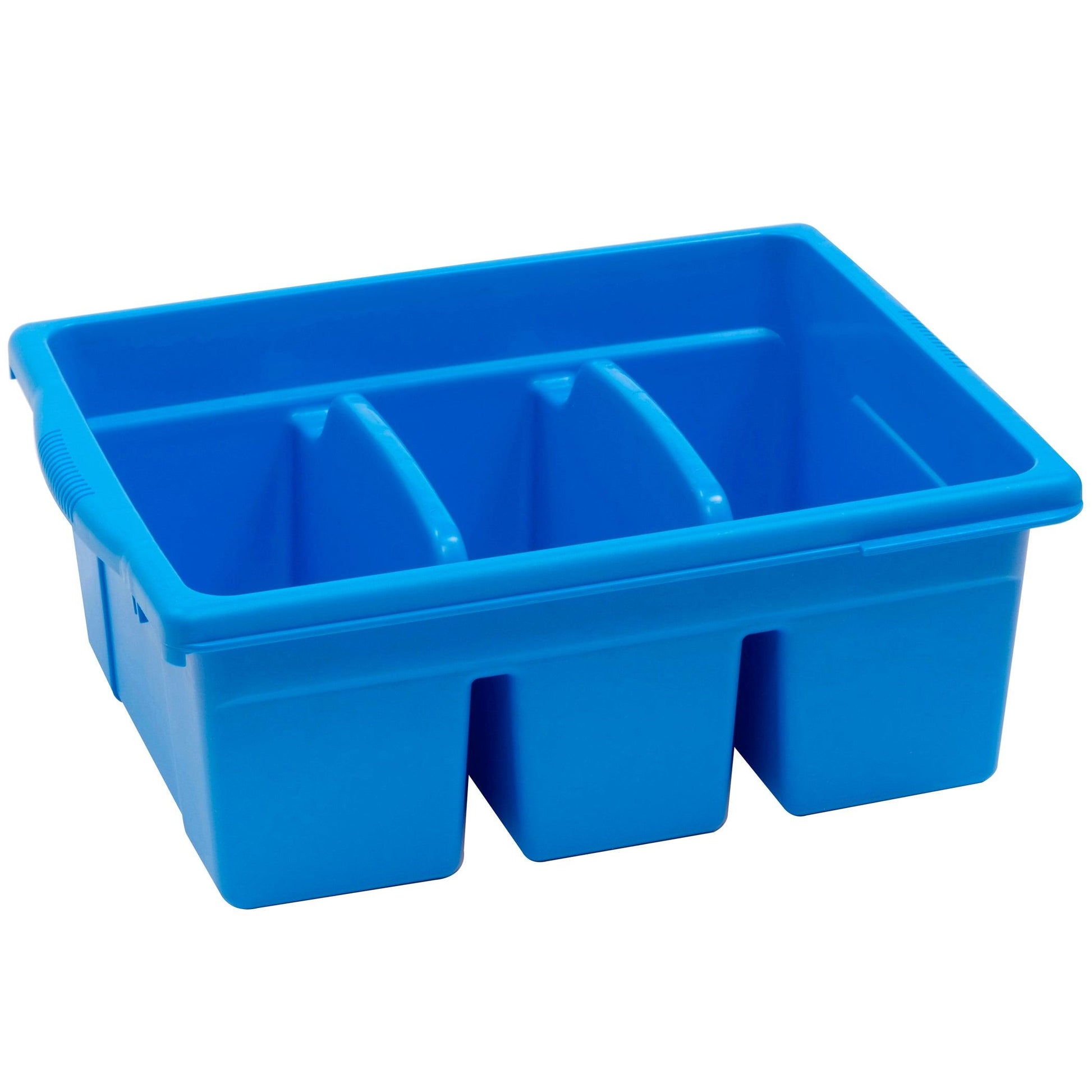 Leveled Reading Large Divided Book Tub, Blue - Loomini