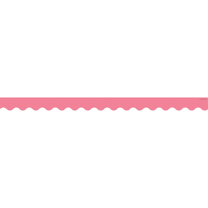 Light Pink Scalloped Border Trim, 35 Feet Per Pack, 6 Packs - Loomini