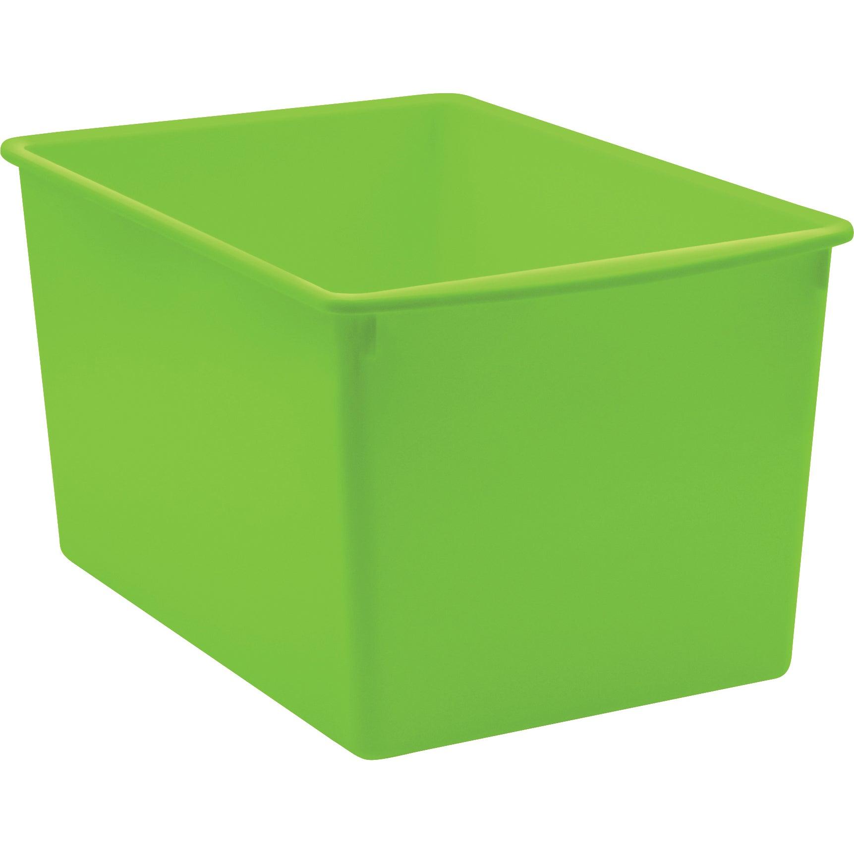 Lime Plastic Multi-Purpose Bin, Pack of 3 - Loomini