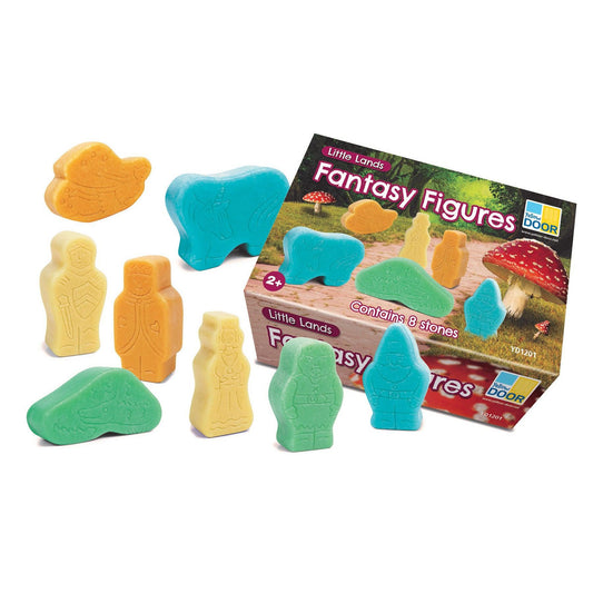 Little Lands – Fantasy Figures, Set of 8 Stone Figures - Loomini