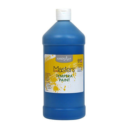 Little Masters® Tempera Paint, Blue, 32 oz., Pack of 6 - Loomini