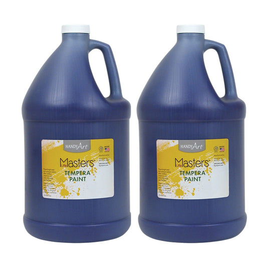 Little Masters® Tempera Paint, Violet, Gallon, Pack of 2 - Loomini