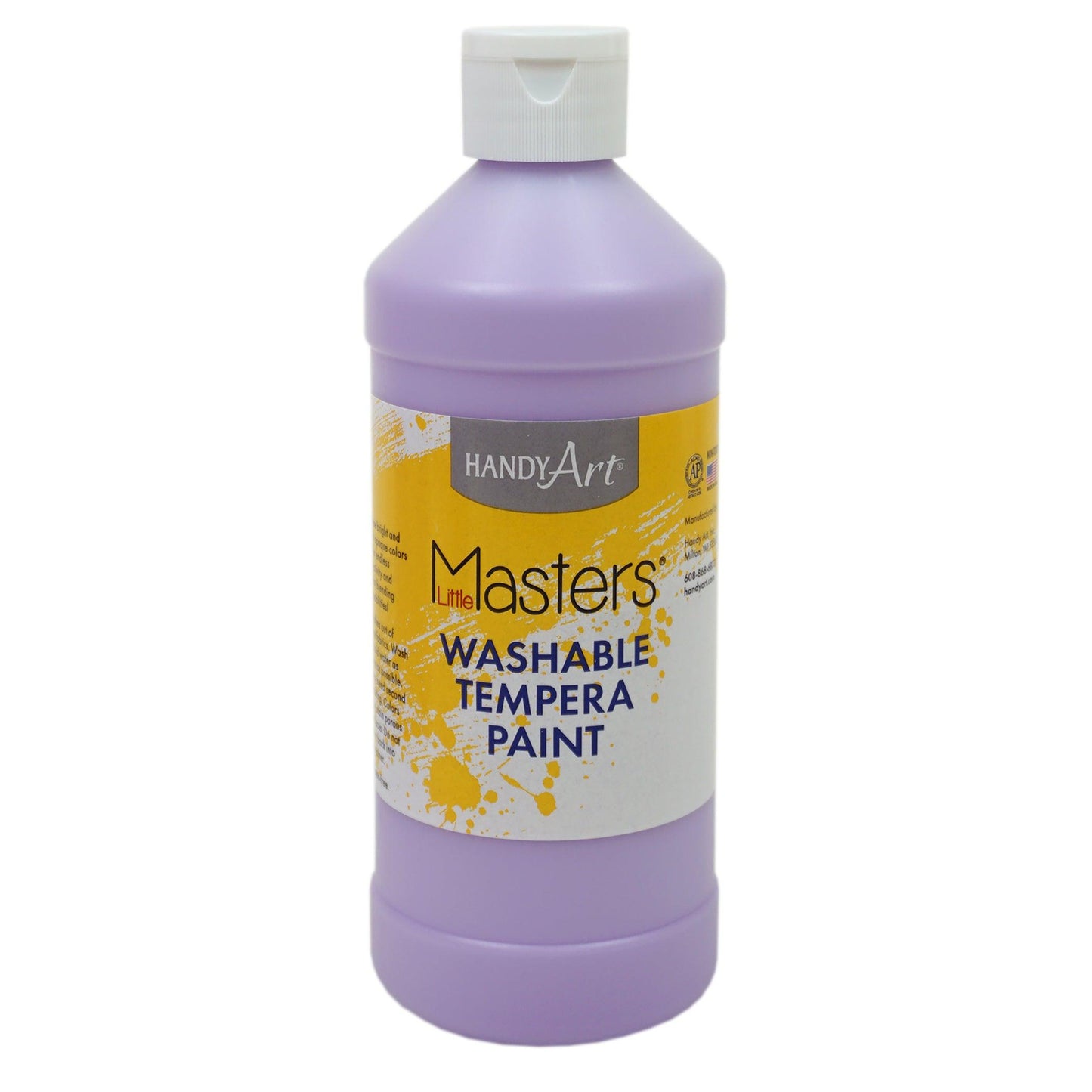 Little Masters® Washable Tempera Paint, 16 oz., Light Purple, Pack of 6 - Loomini