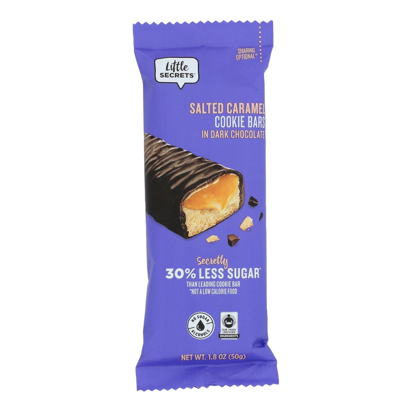 Little Secrets - Cookie Bars Dark Chocolate Caramel - Case Of 12-1.8 Oz - Loomini