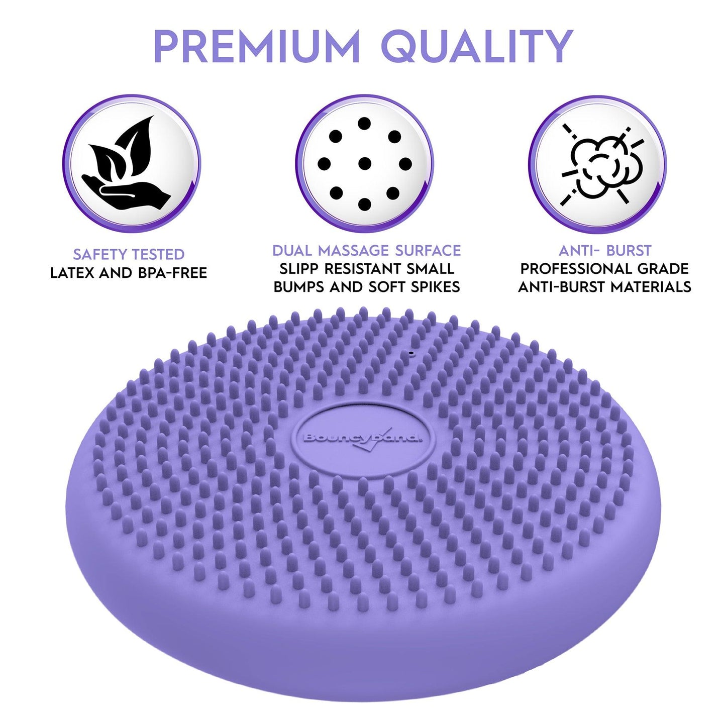 Little Wiggle Seat Sensory Cushion, Purple - Loomini