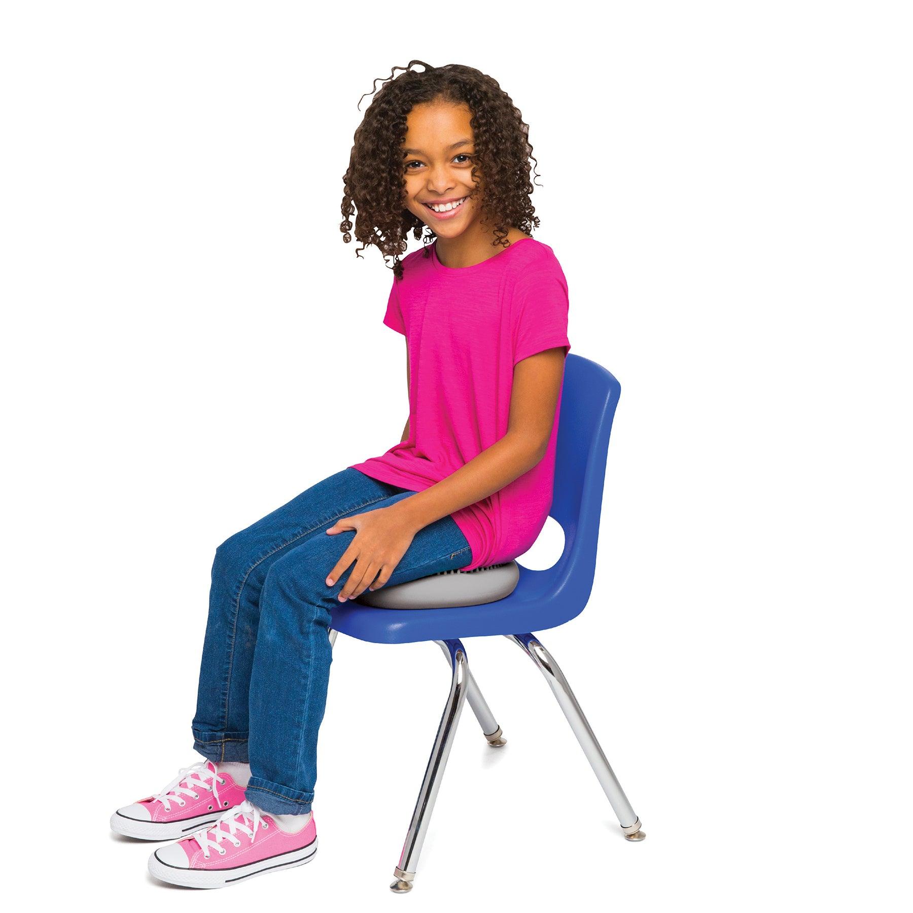 Little Wiggle Seat Sensory Cushion, Silver - Loomini