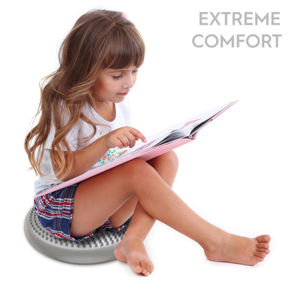 Little Wiggle Seat Sensory Cushion, Silver - Loomini