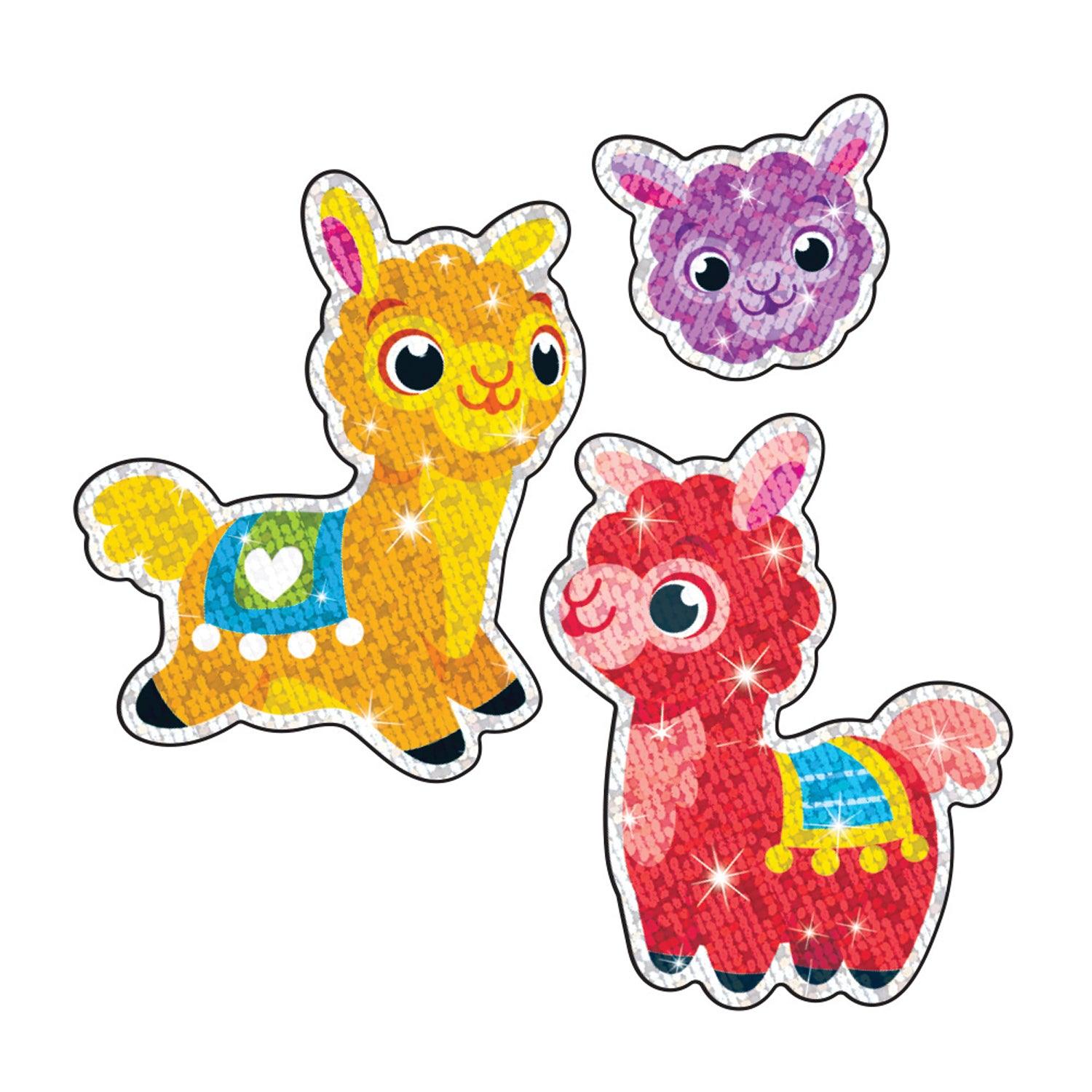 Llama Llove Sparkle Stickers®, 20 Per Pack, 6 Packs - Loomini