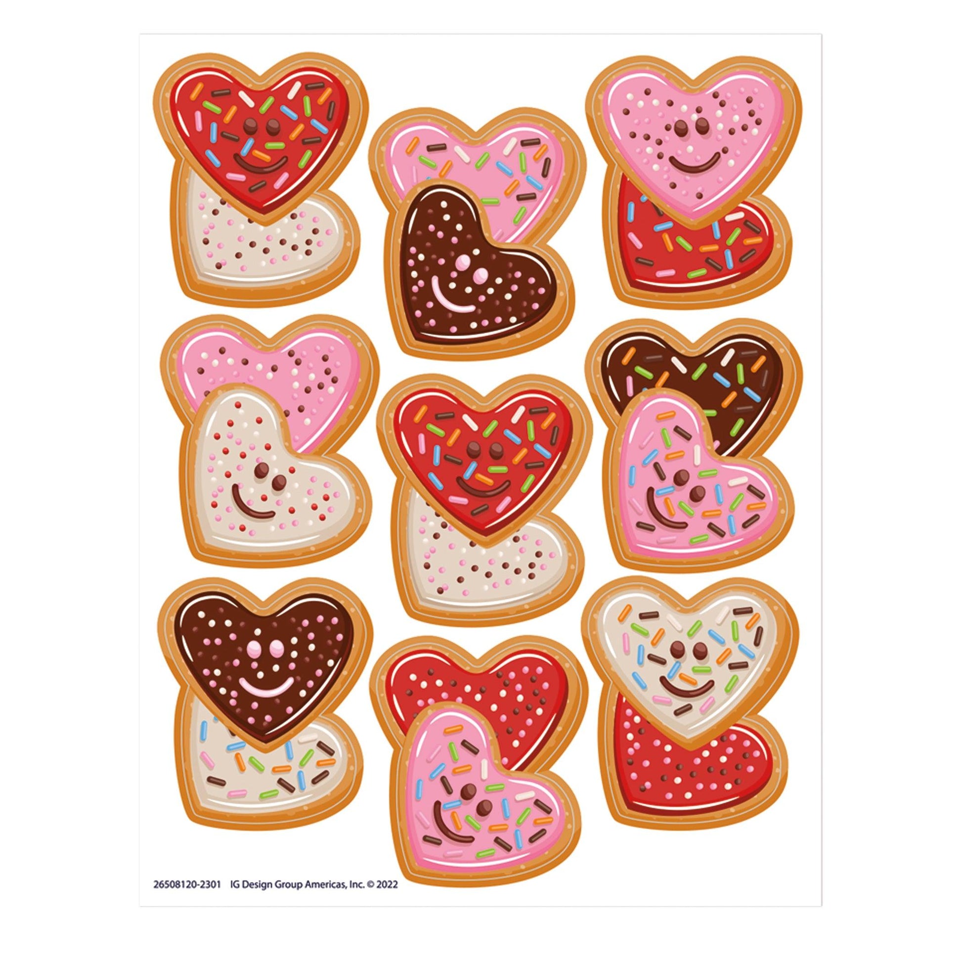 LOVE Valentine's Day Giant Stickers, 36 Per Pack, 12 Packs - Loomini