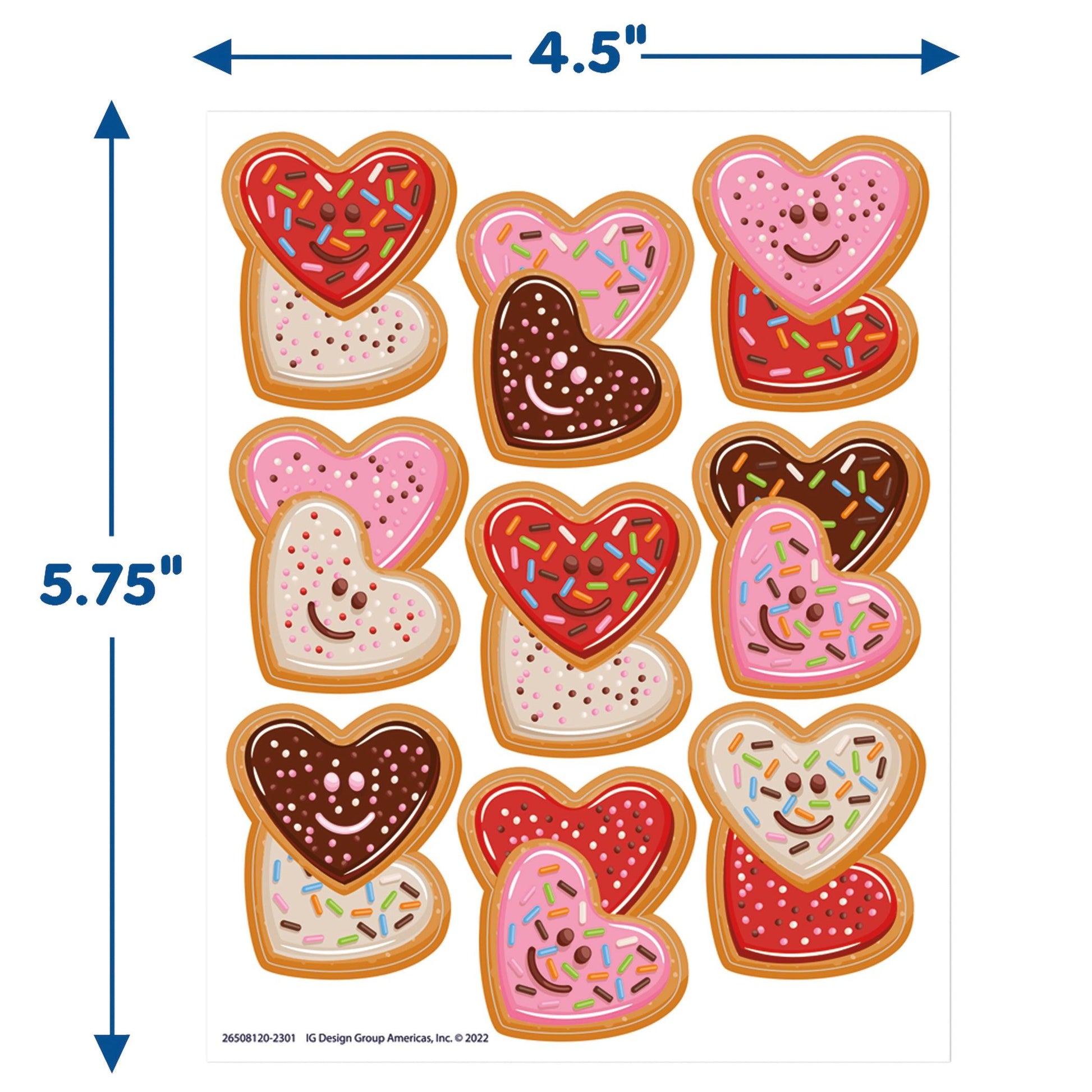 LOVE Valentine's Day Giant Stickers, 36 Per Pack, 12 Packs - Loomini