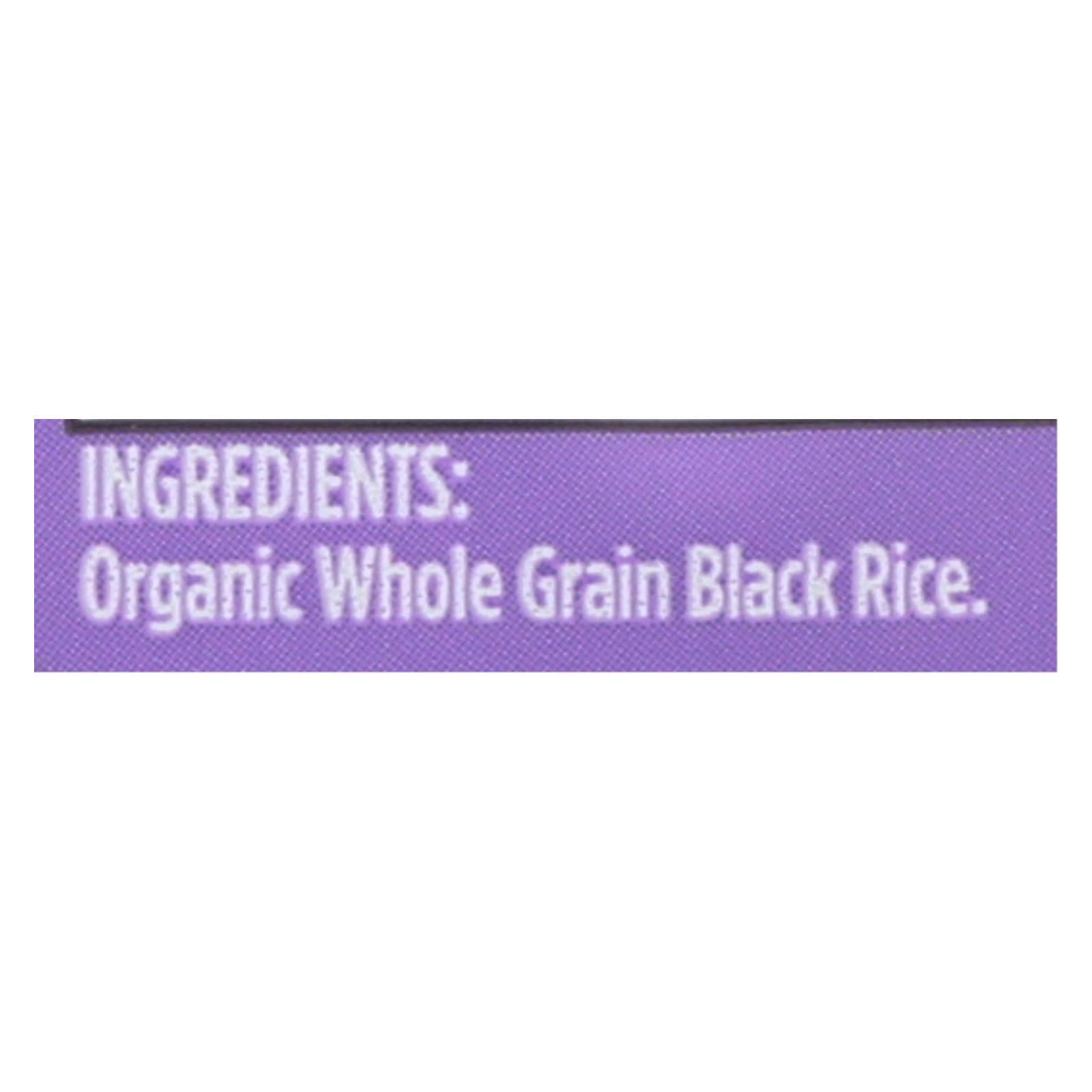 Lundberg Family Farms Organic Rice - Black Pearl - Case Of 6 - 1 Lb. - Loomini