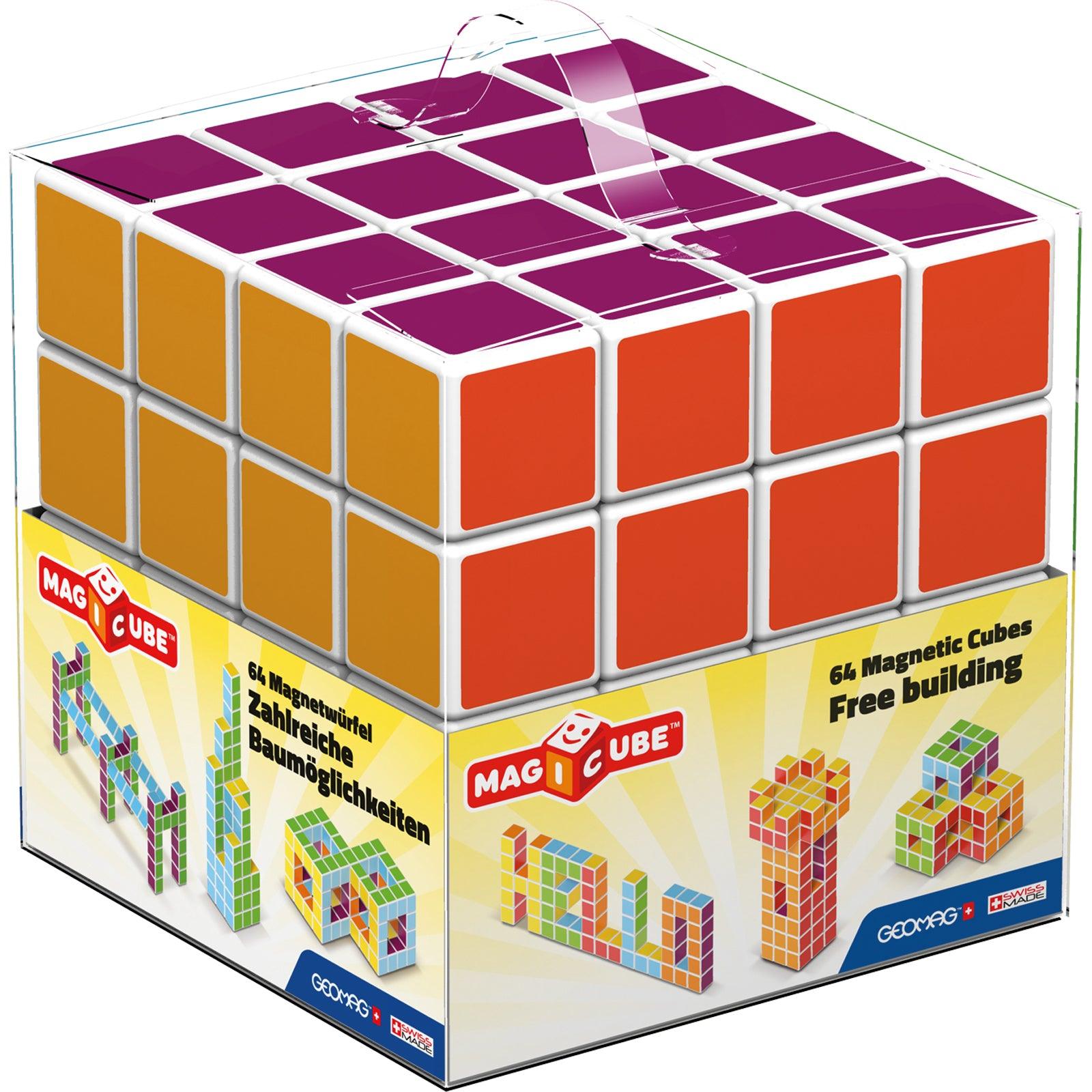 Magicube™ - 64 Piece Multicolored Free Building Set - Loomini