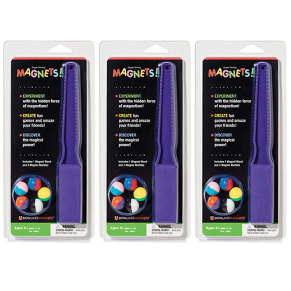 Magnet Wand & 5 Magnet Marbles, 3 Sets - Loomini