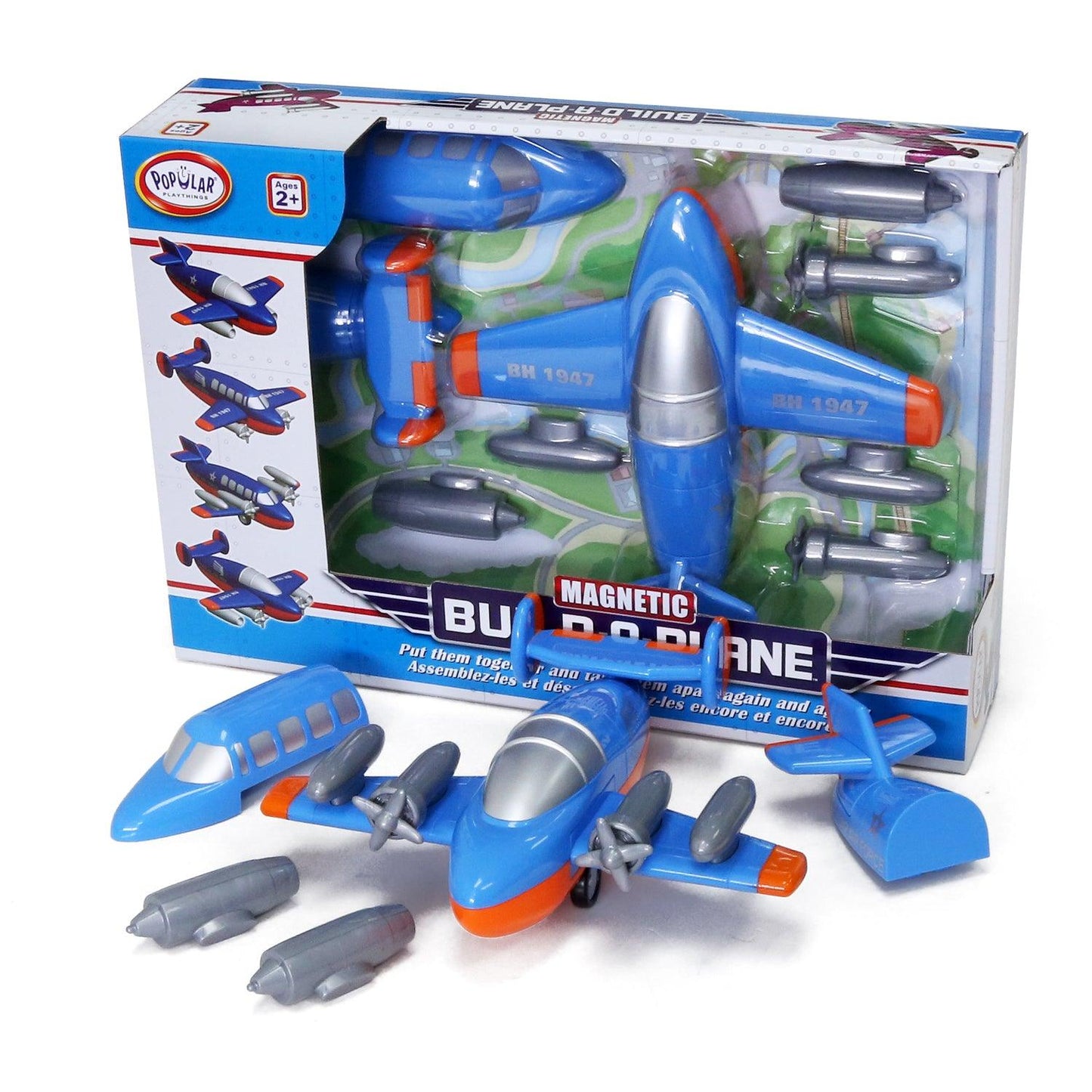 Magnetic Build-a-Truck™ Plane - Loomini
