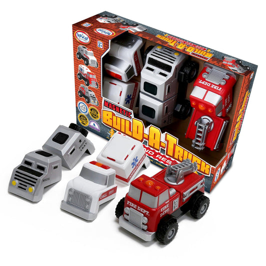 Magnetic Build-a-Truck™ Rescue - Loomini