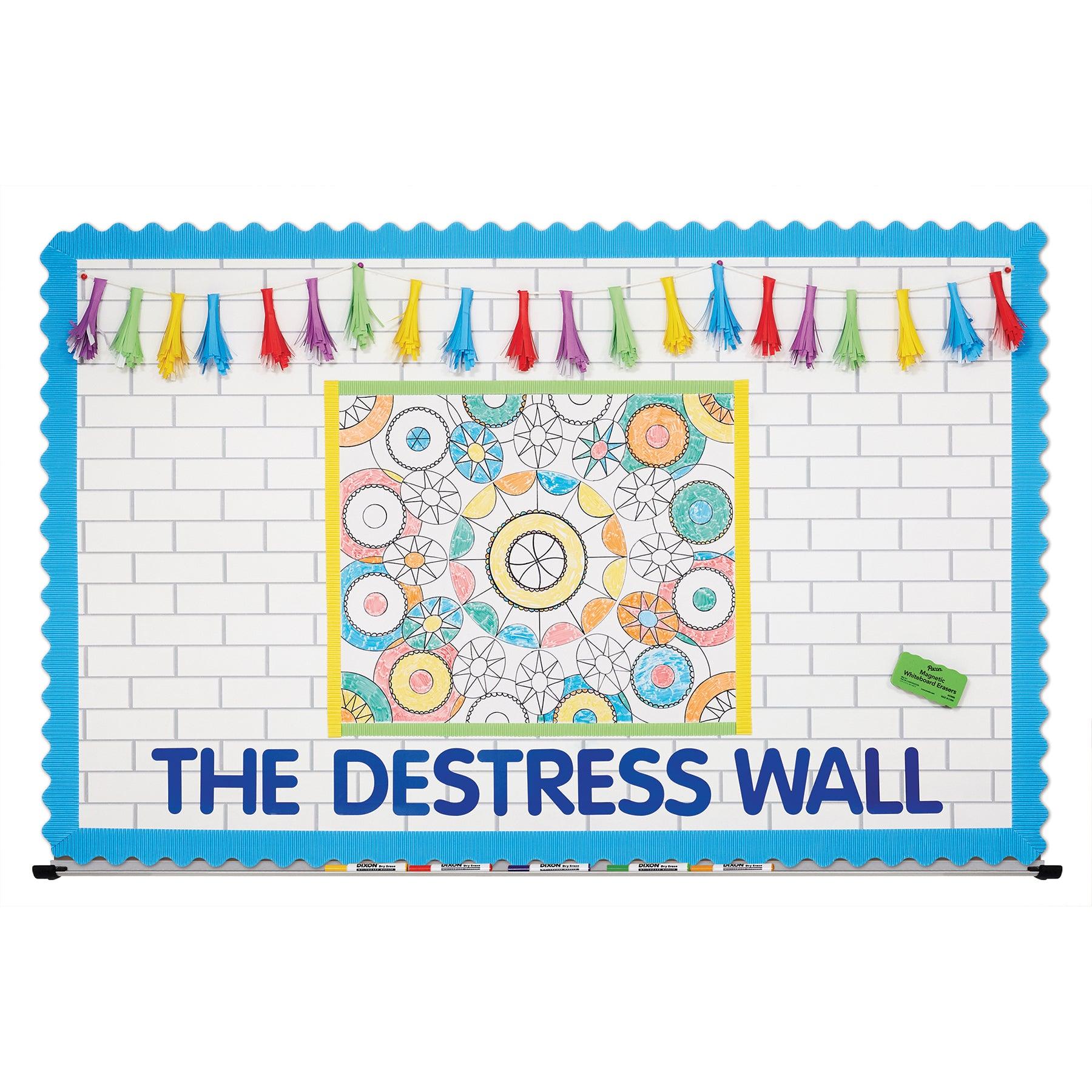 Magnetic Chalk & Whiteboard Eraser, 4 Assorted Colors, 2.25" x 4.25", 4 Erasers Per Pack, 3 Packs - Loomini