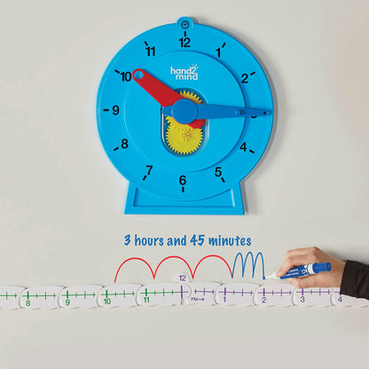 Magnetic Demonstration Advanced NumberLine Clock - Loomini