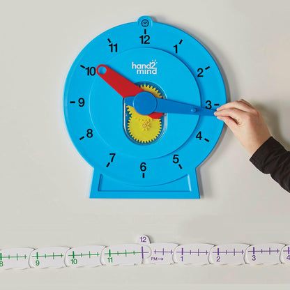 Magnetic Demonstration Advanced NumberLine Clock - Loomini