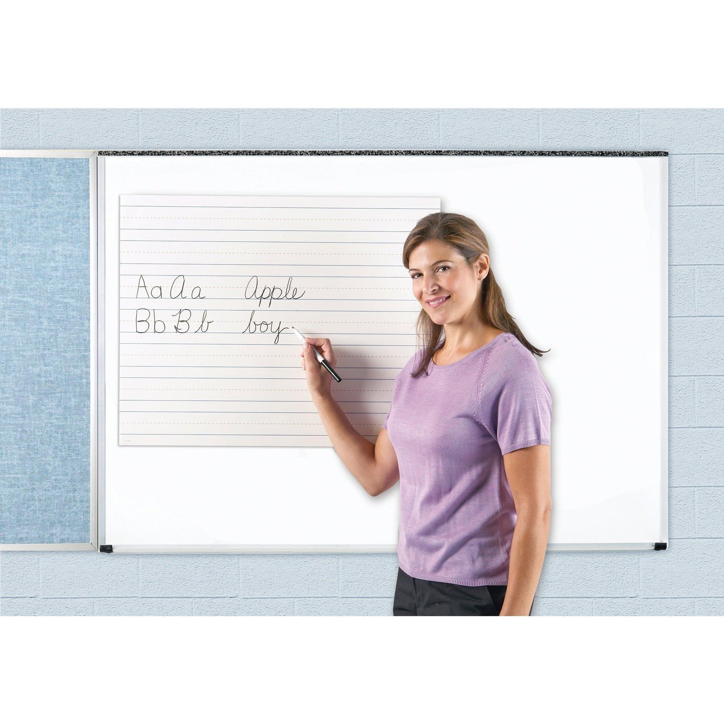 Magnetic Demonstration Handwriting Paper, 28" x 22" - Loomini