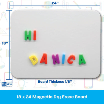 Magnetic Dry Erase Board, 18" x 24" - Loomini