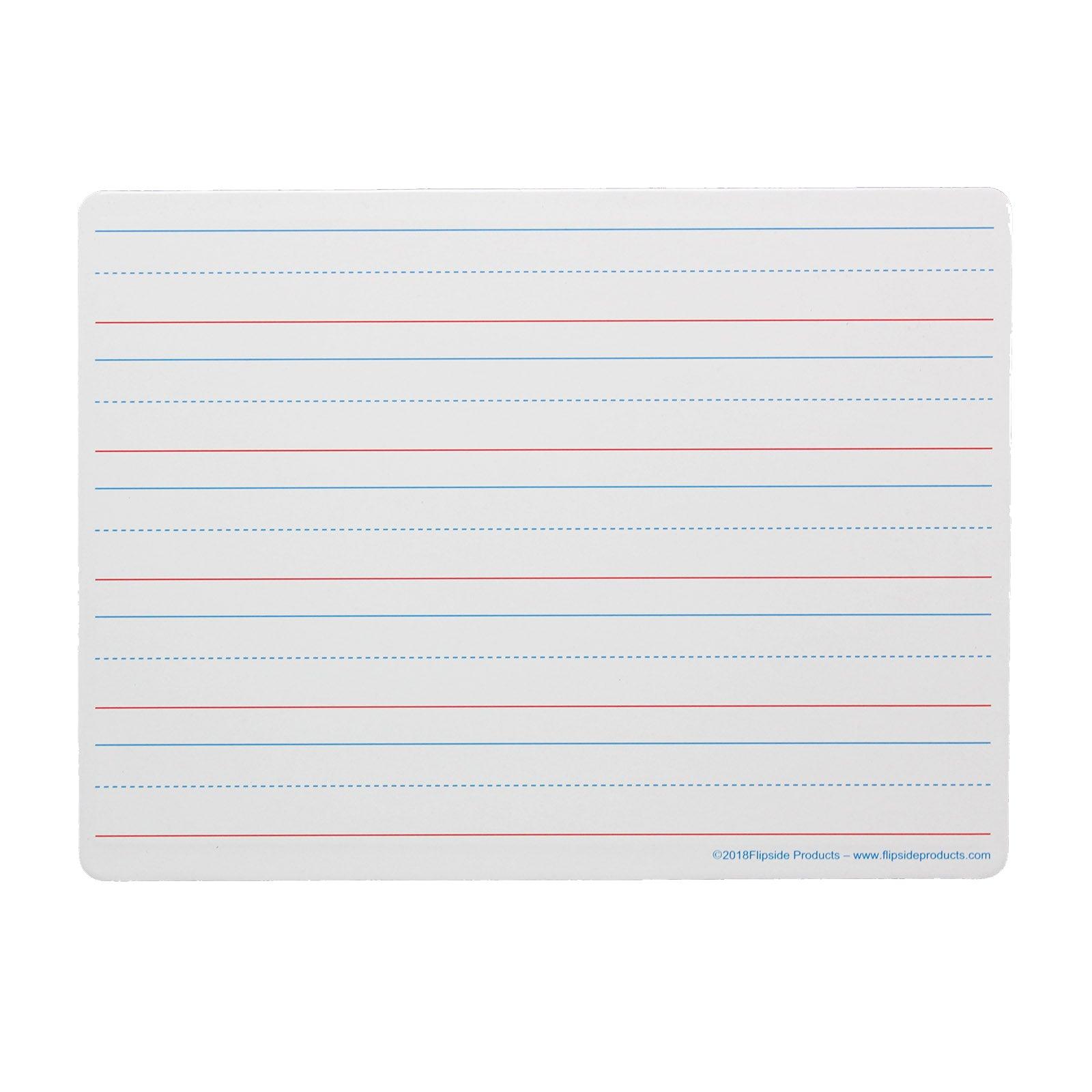 Magnetic Dry Erase Board, Two-Sided Ruled/Blank, 9" x 12", Pack of 3 - Loomini