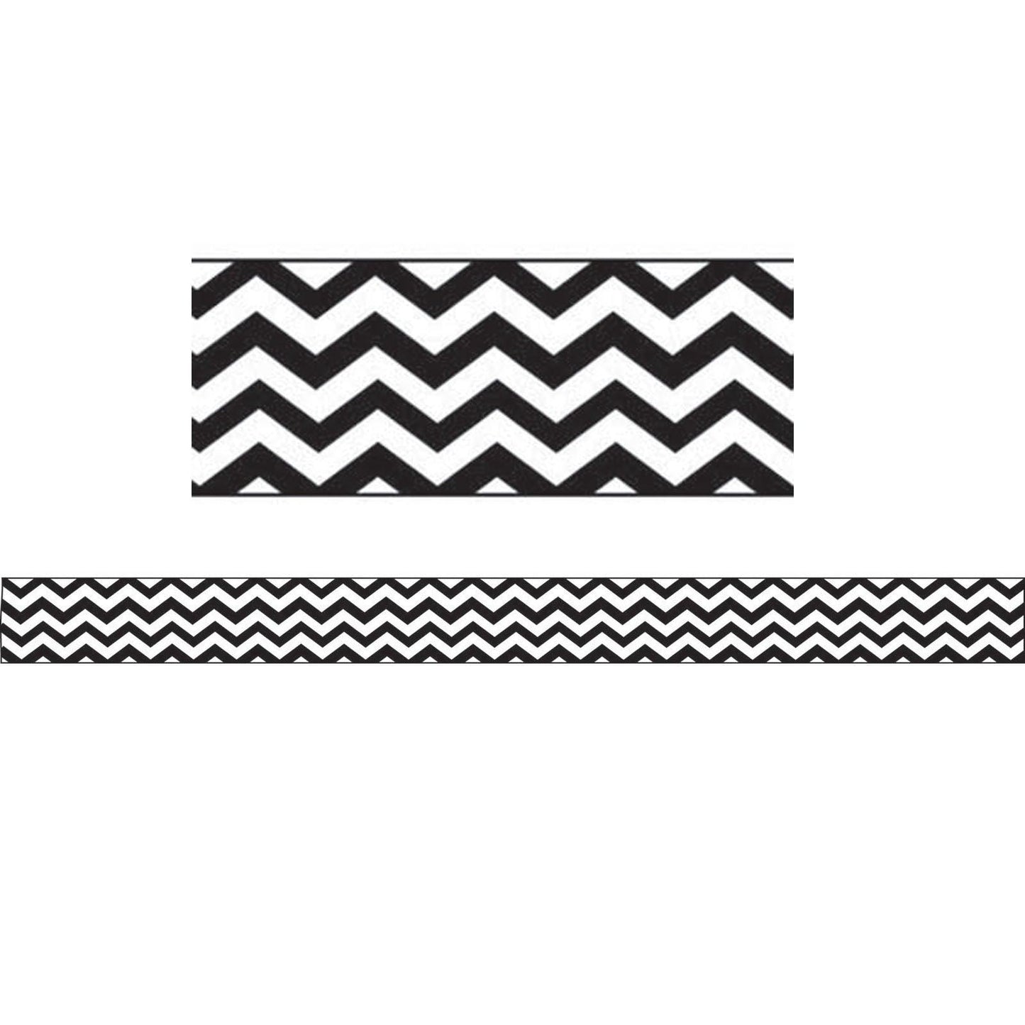 Magnetic Magi-Strips, Black Chevron, 12 Feet Per Pack, 6 Packs - Loomini