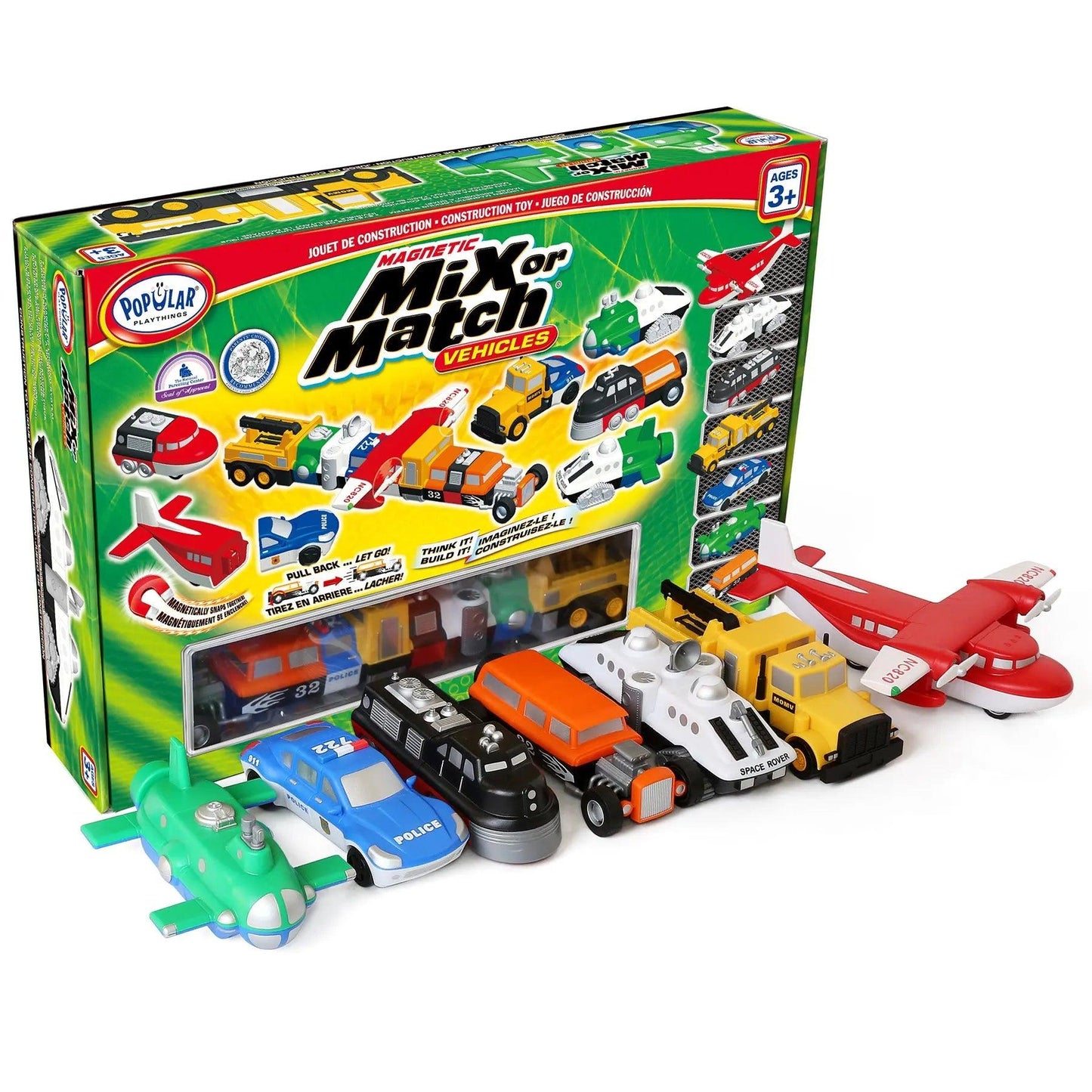 Magnetic Mix or Match Vehicles Deluxe Popular Playthings