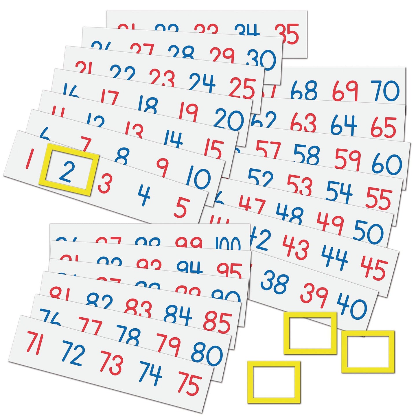 Magnetic Number Line, 1-100 - Loomini