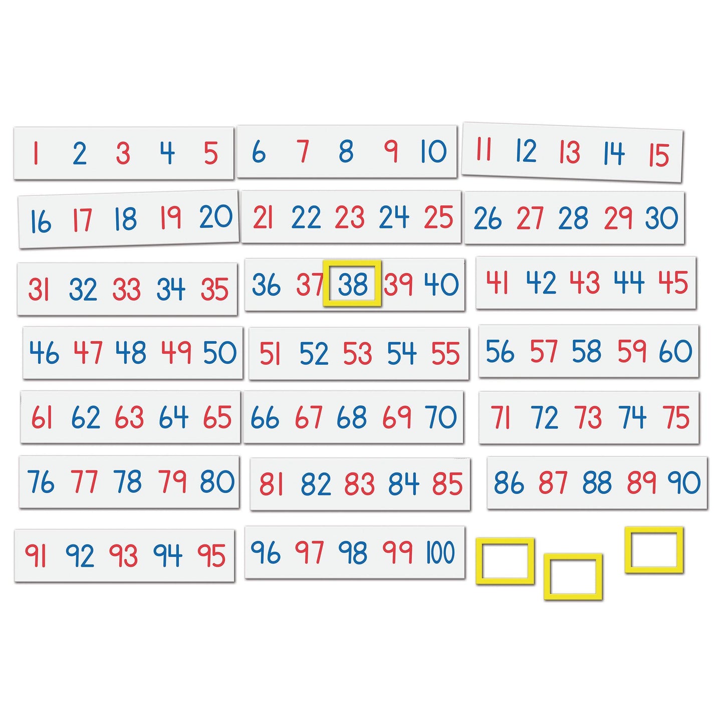 Magnetic Number Line, 1-100 - Loomini