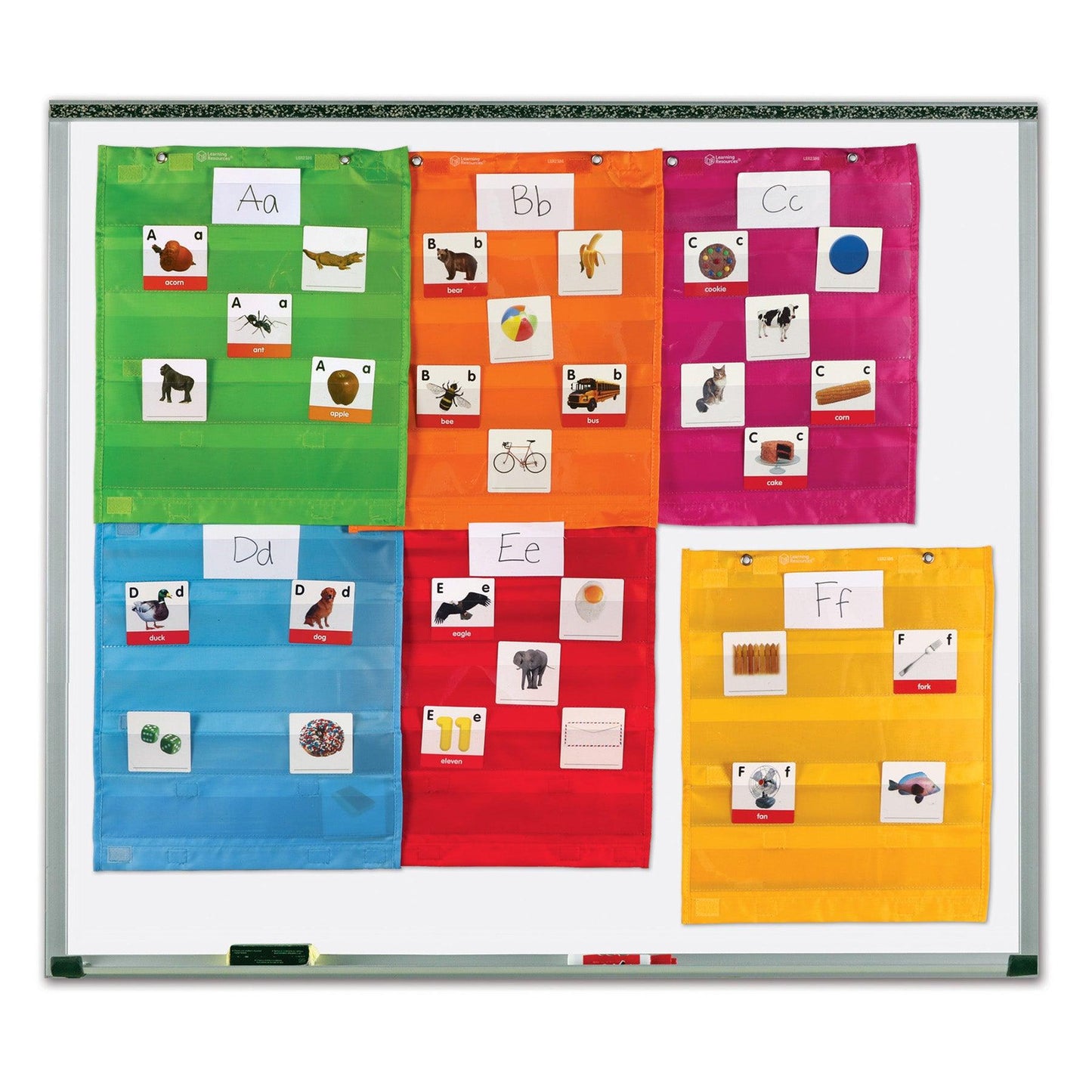 Magnetic Pocket Chart Squares, Set of 6 - Loomini