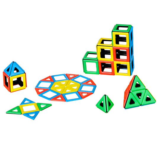 Magnetic Polydron® Class Set, 96 Pieces - Loomini