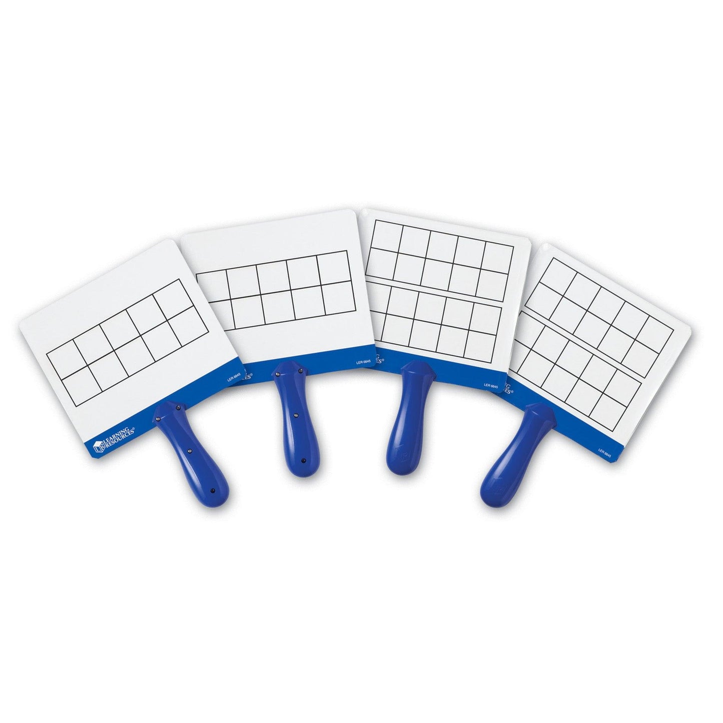 Magnetic Ten Frame Answer Write & Wipe Board Set, 4 Per Pack - Loomini