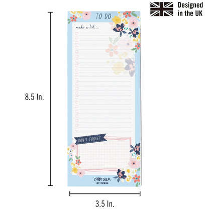 Magnetic To Do List - Ditzy Floral - Pack 6 - Loomini