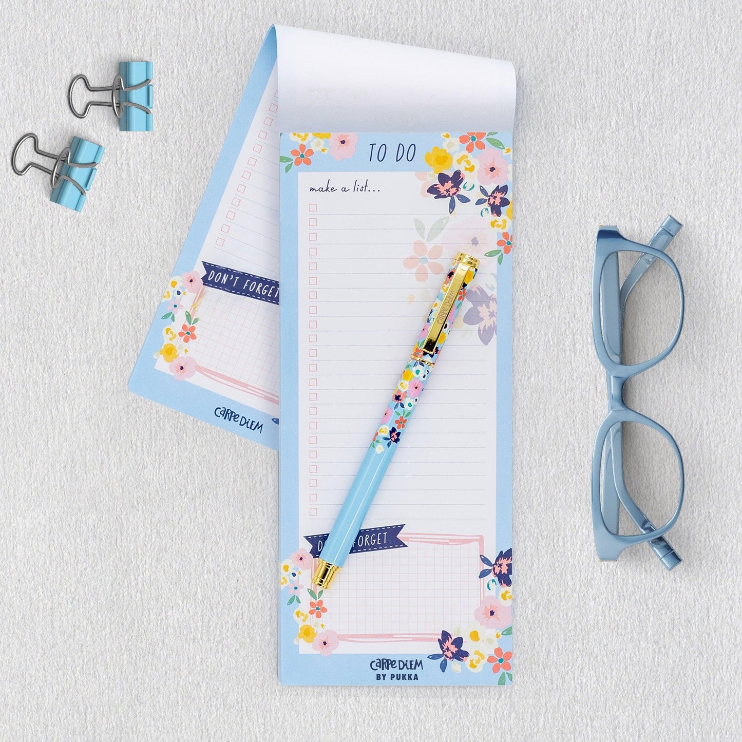 Magnetic To Do List - Ditzy Floral - Pack 6 - Loomini