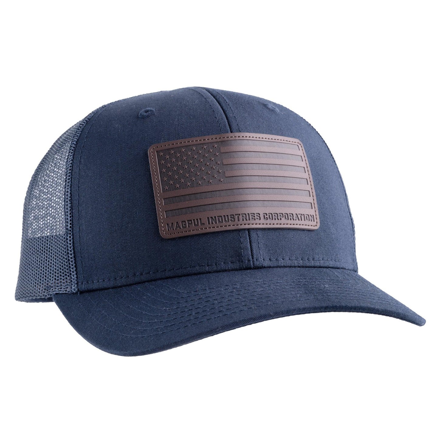 Magpul Std Leather Patch Trucker Nvy - Loomini