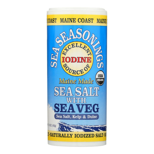Maine Coast Organic Sea Seasonings - Sea Salt With Sea Veg - 1.5 Oz Shaker - Loomini