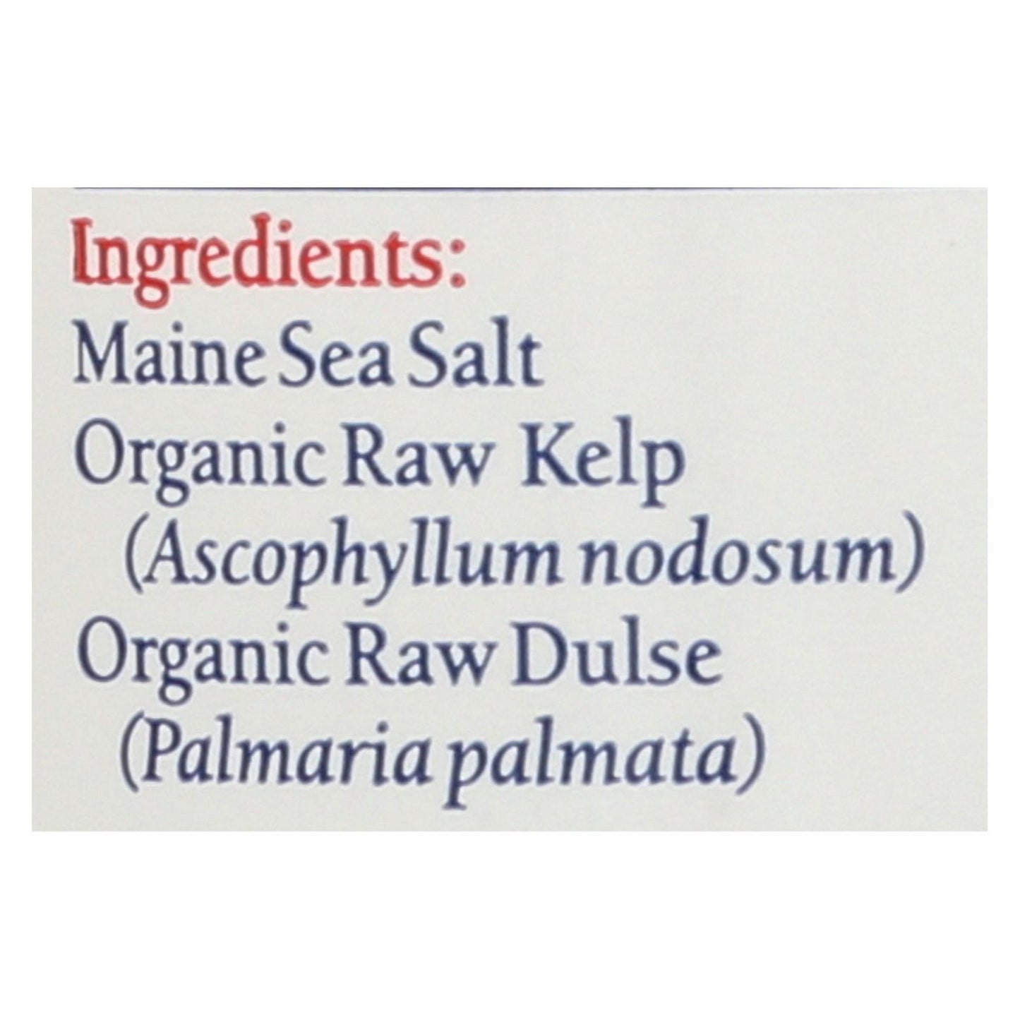 Maine Coast Organic Sea Seasonings - Sea Salt With Sea Veg - 1.5 Oz Shaker - Loomini