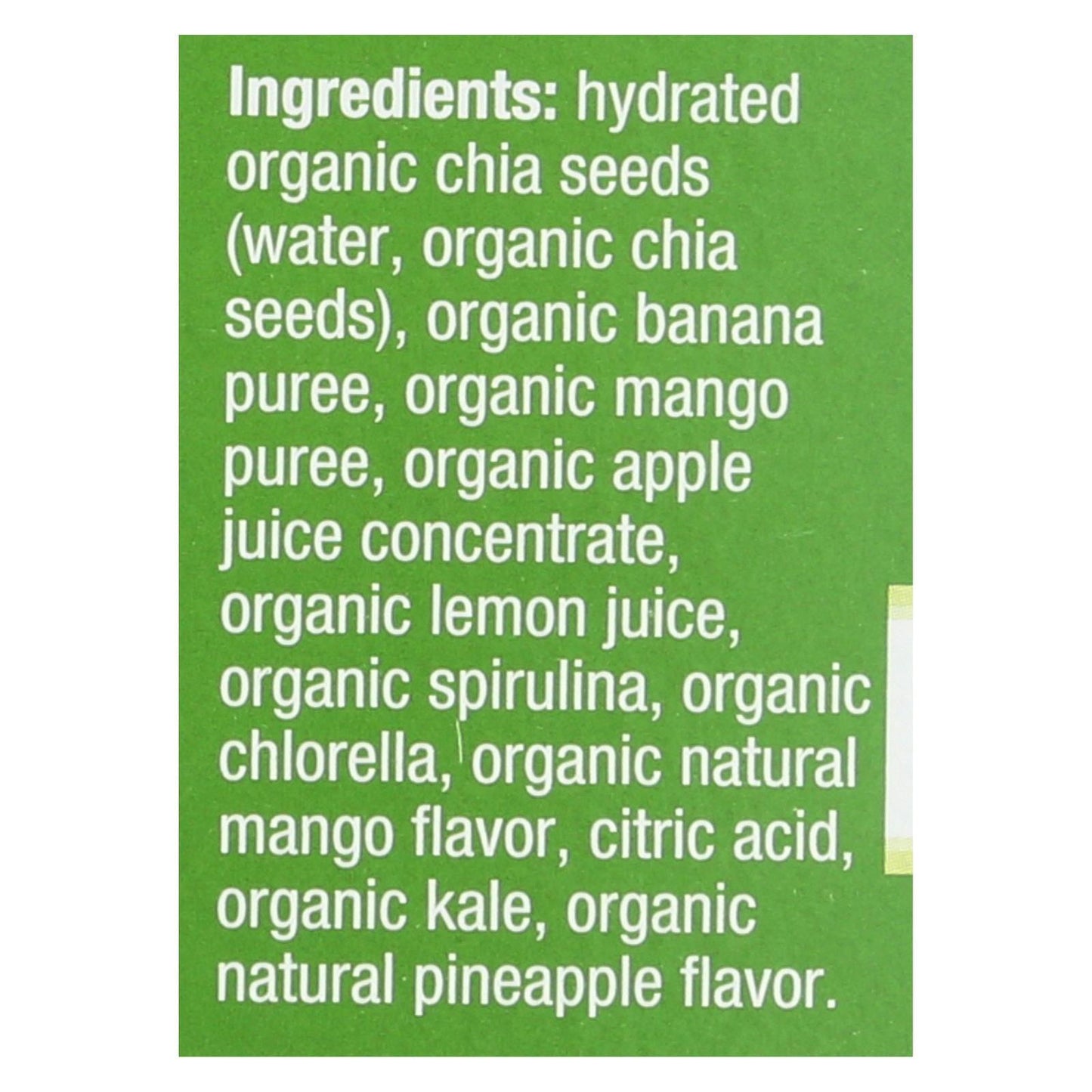 Mamma Chia Squeeze Vitality Snack - Green Magic - Case Of 6 - 3.5 Oz. - Loomini