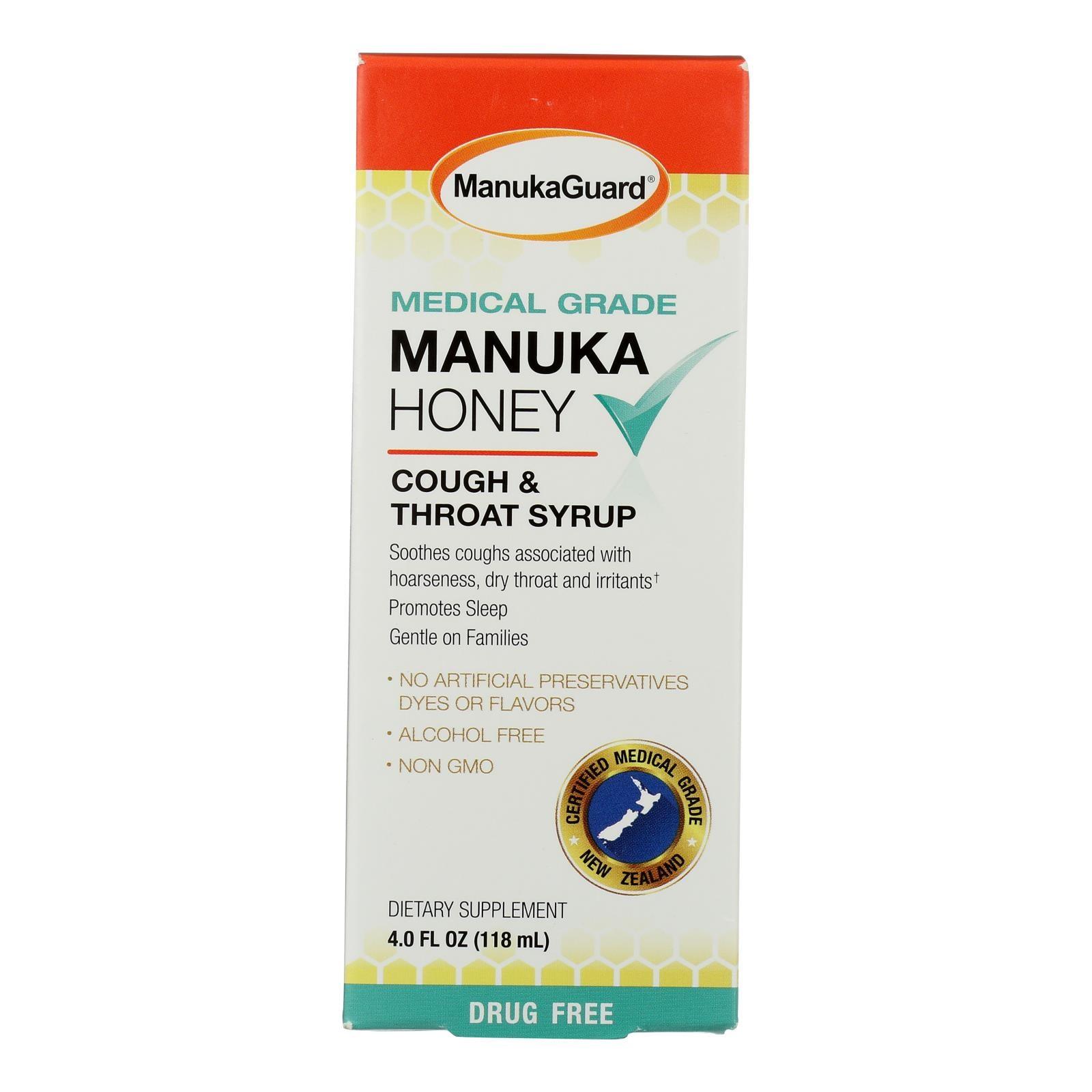 Manukaguard - Cgh+thrt Syrup Black Cherry - 1 Each-4 Fz - Loomini