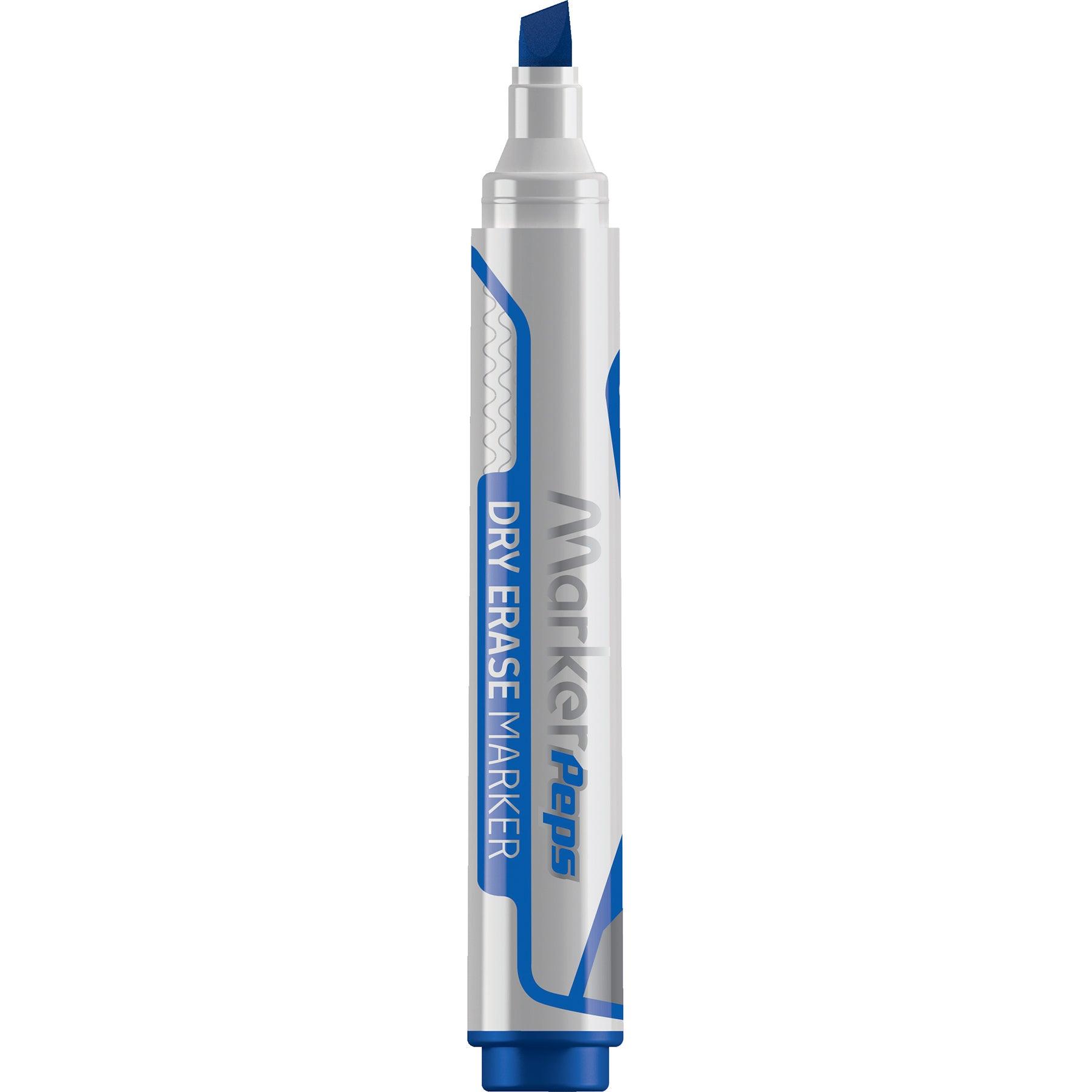 Marker'Peps Dry Erase Jumbo Marker, Chisel Tip, 4 Per Pack, 6 Packs - Loomini