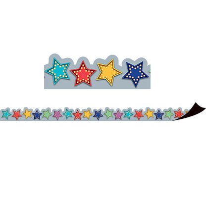 Marquee Stars Magnetic Border, 24 Feet Per Pack, 3 Packs - Loomini