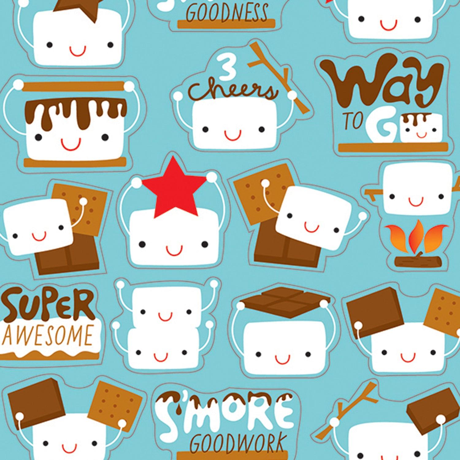 Marshmallow Scented Stickers, 80 Per Pack, 6 Packs - Loomini